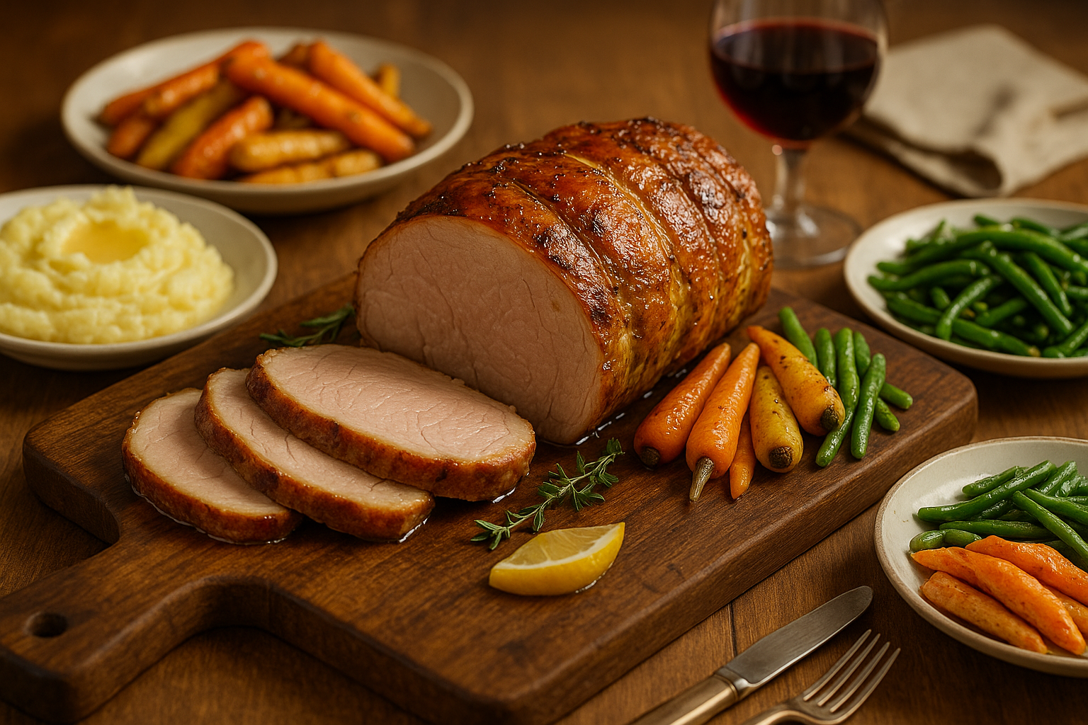 accompagnement roti de porc