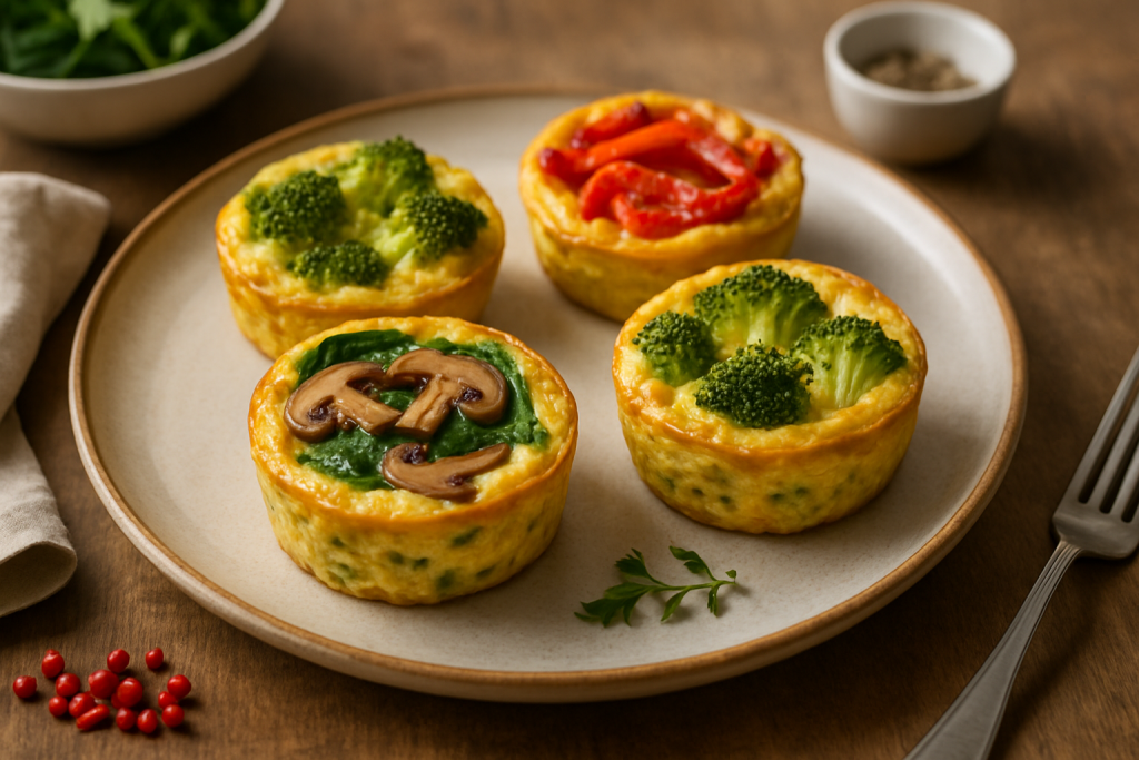 Mini quiches sans pâte