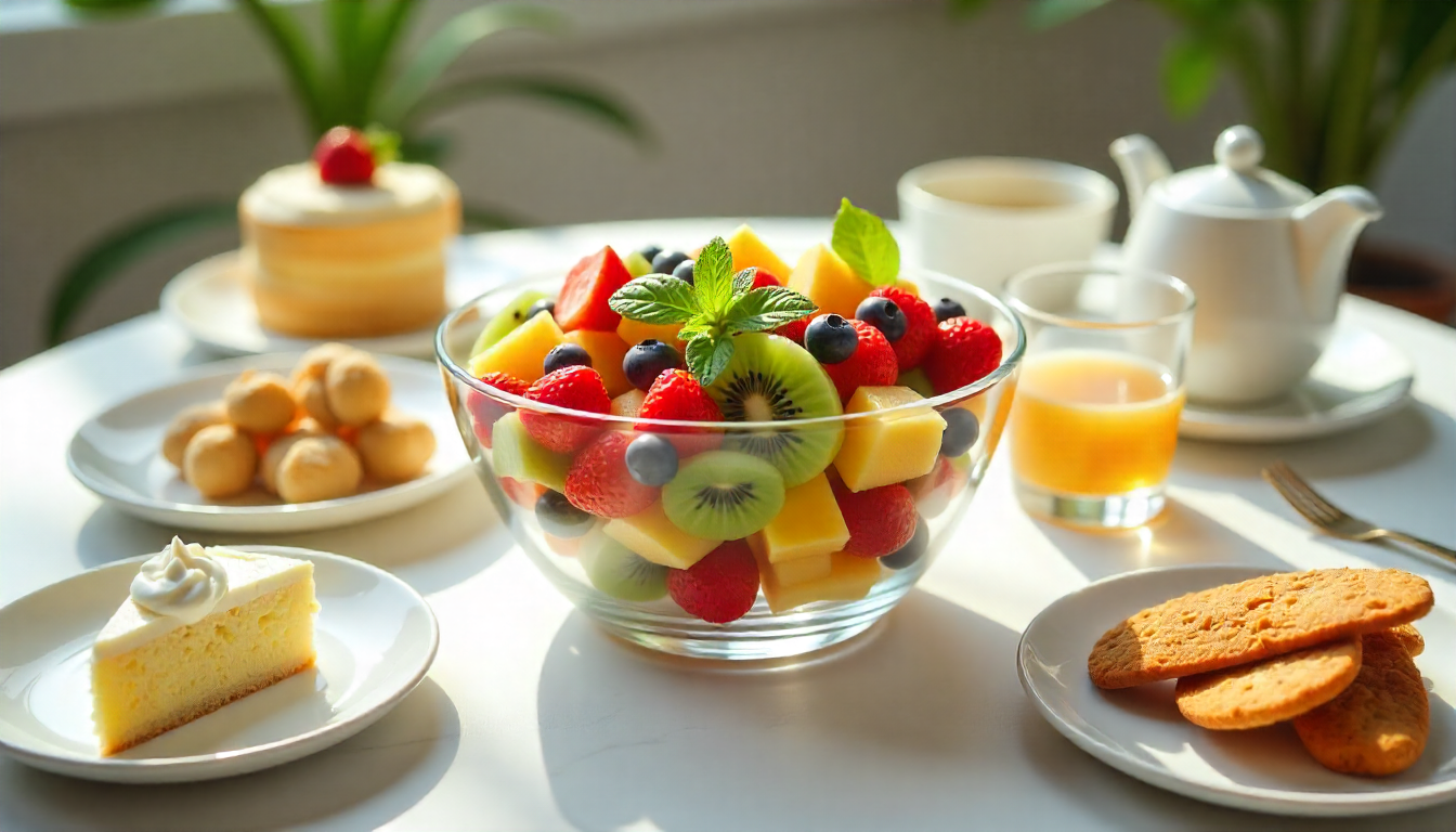 avec quoi peut on accompagner une salade de fruits