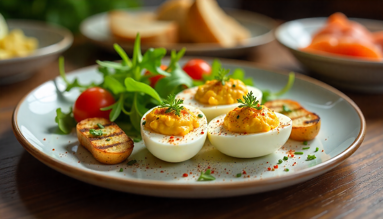 accompagnement oeufs mimosas